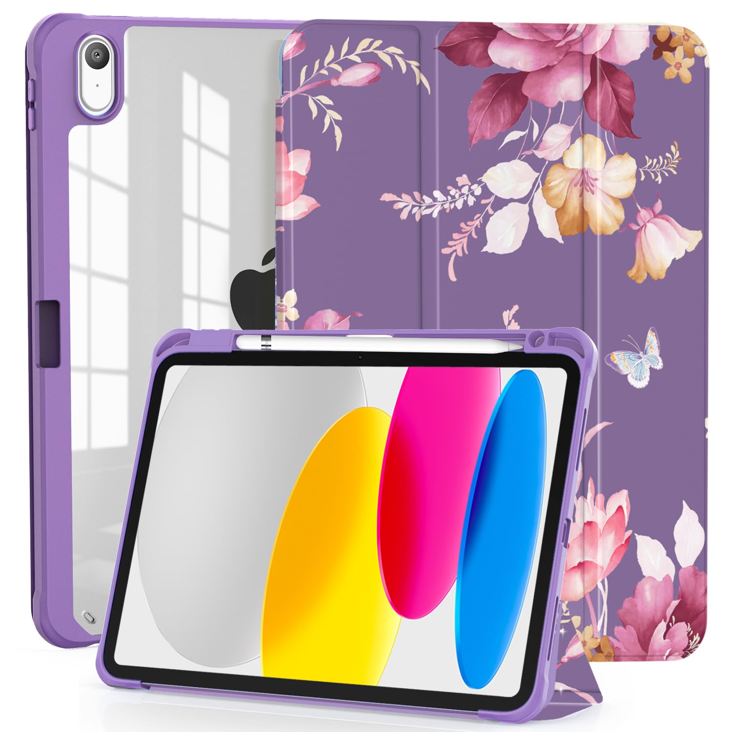 Coque iPad 11e génération 2025 fine anti rayure dos transparent