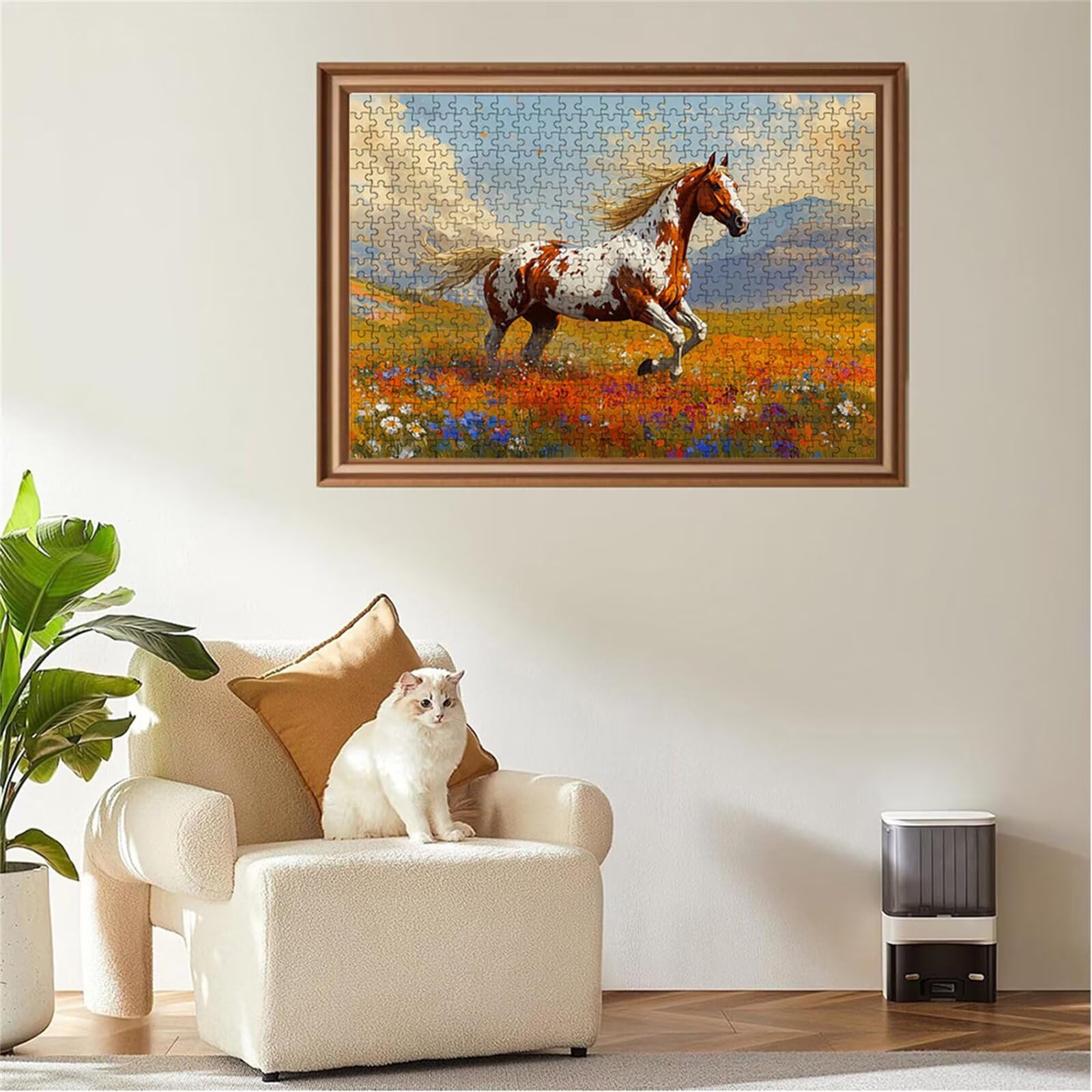 Puzzle 2000 sztuk koń puzzle kwiat układanki drewniane, klasyczne dla dorosłych diY gra wyzwanie idealnie pasują między nimi literami z tyłu Wysokiej jakości układanki dla dzieci dorosłych wiek 14 lat