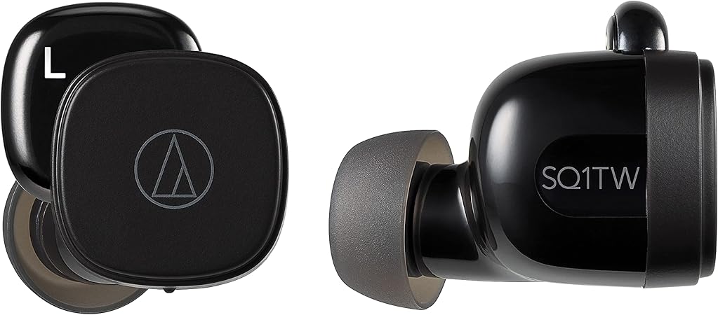 Audio-Technica ATH-SQ1TWBK Wireless in-Ear Headphones, Black