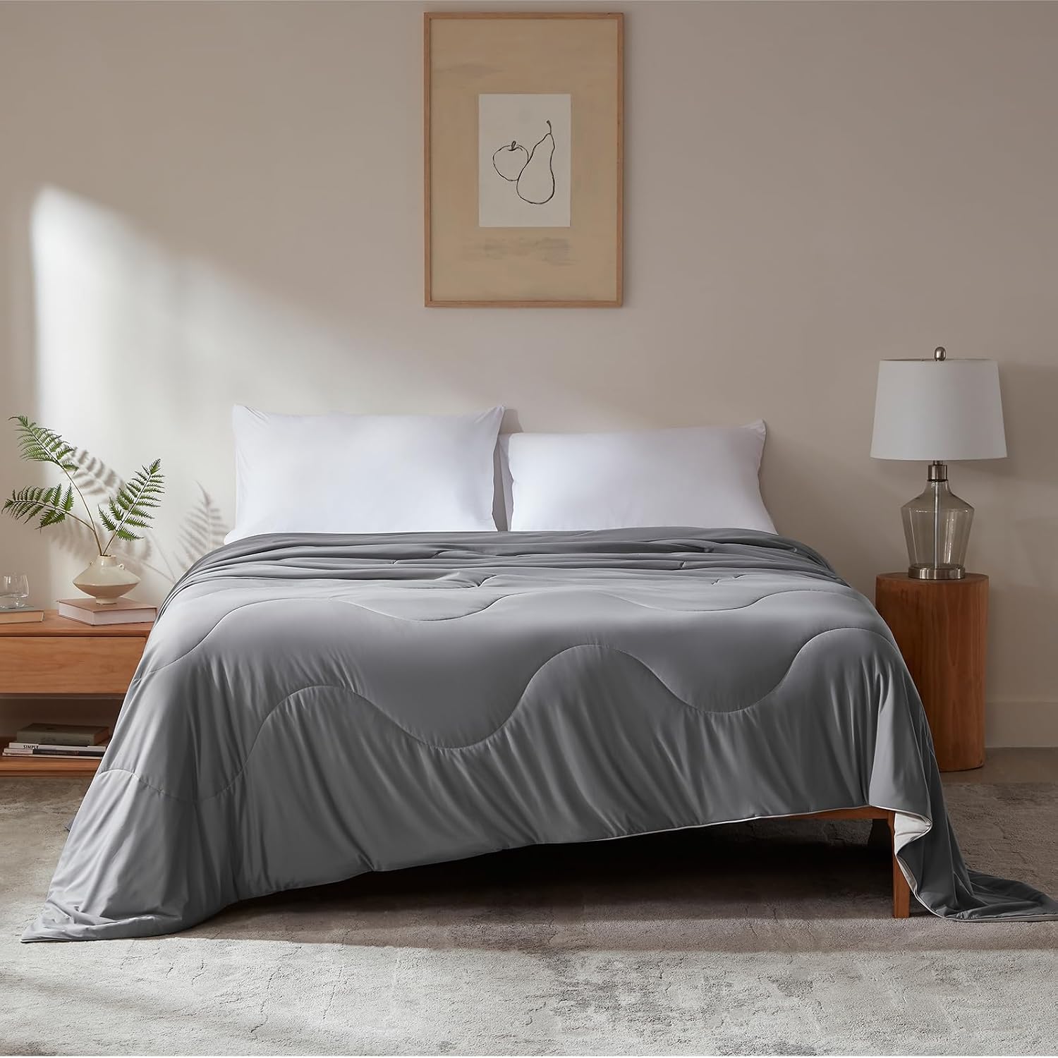 LEAONME® Cooling Comforter Oversized King Blanket for Hot Sleepers 96"x120"