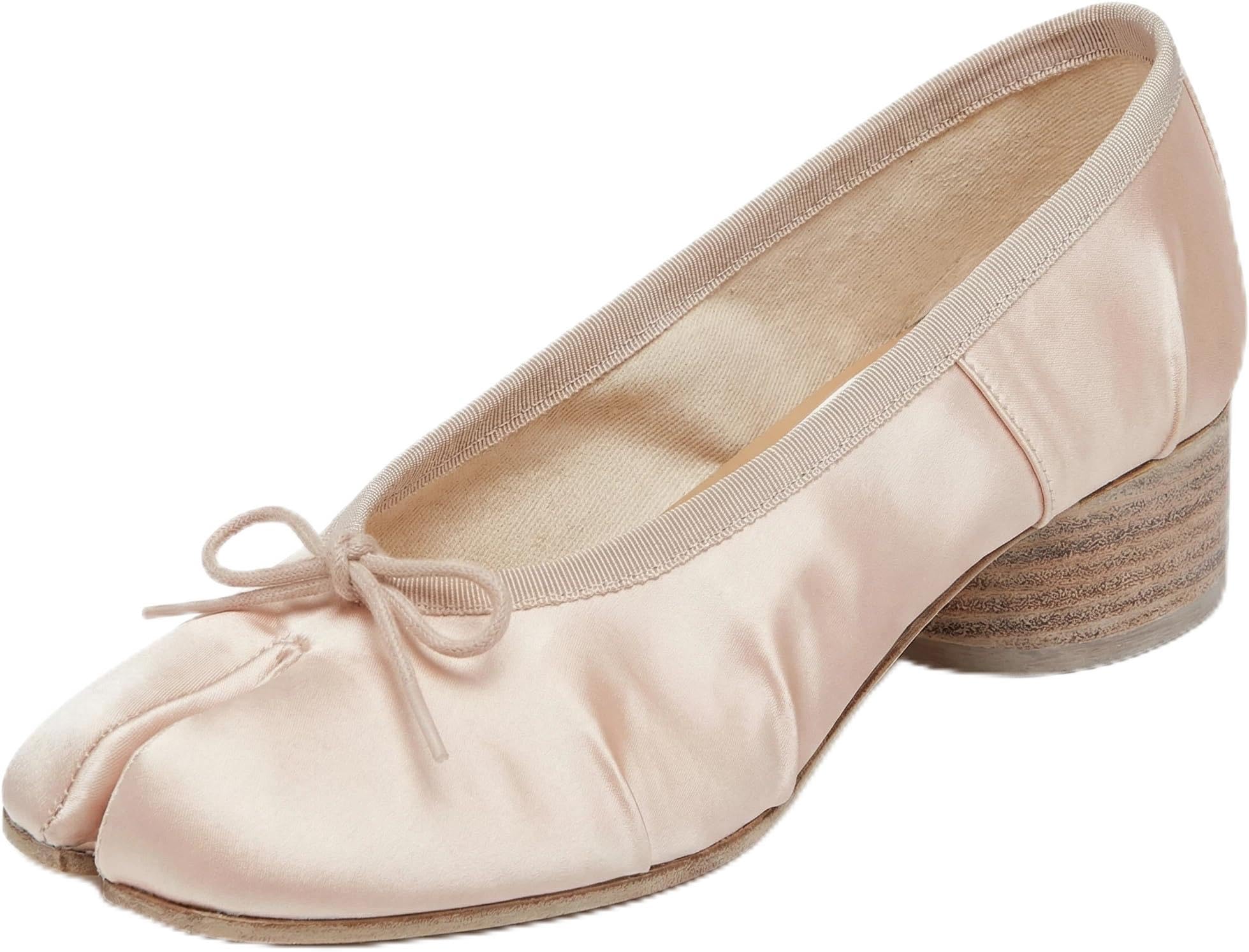 Women's Tabi Ballet Low Heels Japanese Split-Toe Low Block Heel Pumps 1.2 Inch Office, Wedding, Casual Dress Shoes