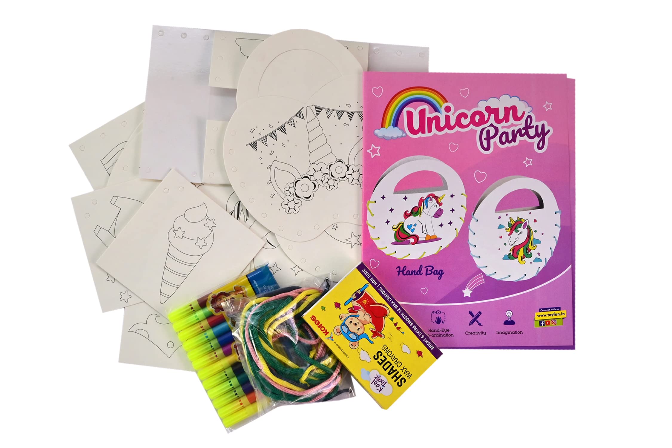 Olympia Games and Toys Unicorn Party Art and DIY Craft Kit for 3+ Age Kids (Hand -Eye co-Ordination,Creativity, Imagination) 2