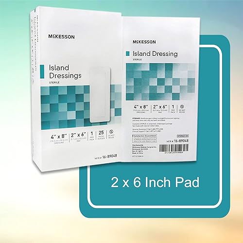 Miniatura 3 de McKesson Aderezo para islas, estéril, polipropilenorayón, 4 x 8 pulgadas, 25 unidades, 1 paquete