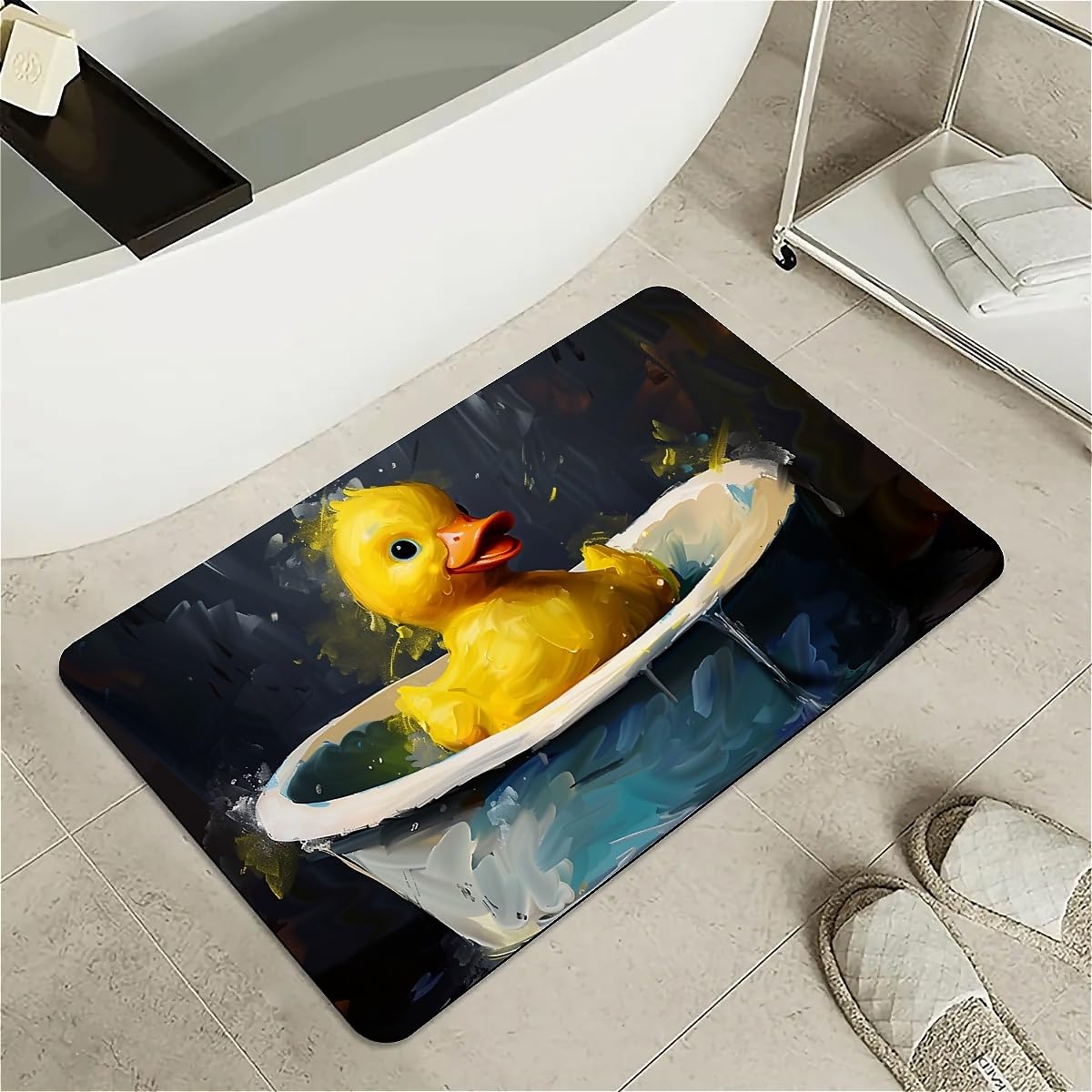 Tapis de bain en diatomées séchage rapide fini les sols mouillés