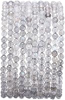 Vista 26 de Cuentas redondas de piedras naturales semipreciosas facetas de fluorita para hacer joyas 2-2.5mm 38cm