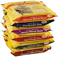 Vista 8 de Wildlife Sciences Surtido de pastel de sebo de 4 sabores 10.5 onzas para aves silvestres (paquete de 4) multicolor