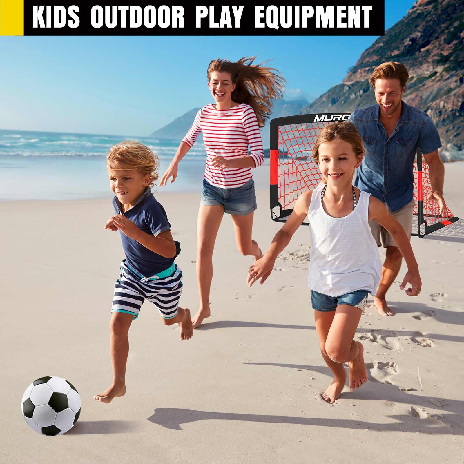 Soccer Goal, Kids Soccer Goals for Backyard Set, Pop Up Soccer Net view 8