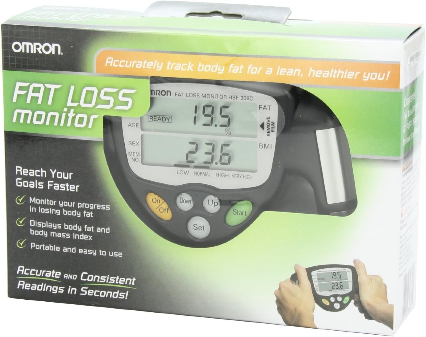 Omron HBF 306C Body Fat Analyzer : Health & Household