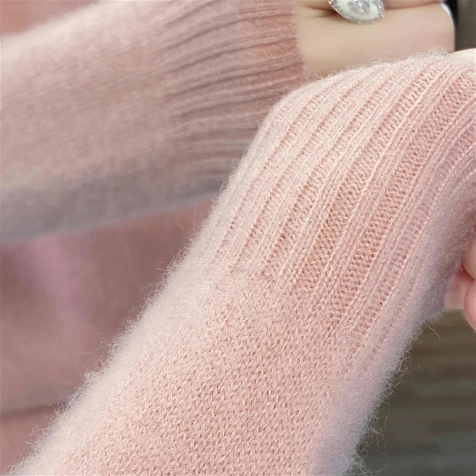 Damski sweter sweter damski sweter z golfem modny sweter luźny sweter w jednolitym kolorze