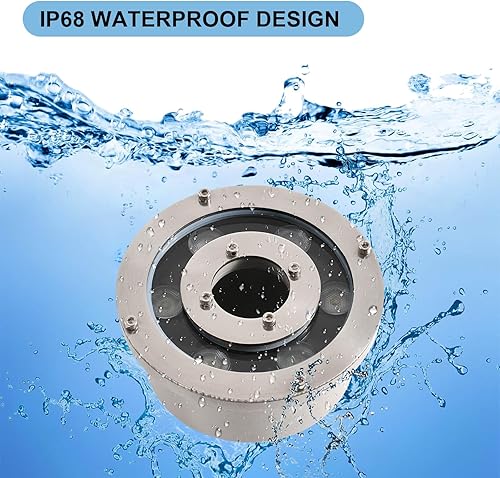 Miniatura 5 de Luz de fuente LED Luz subacuática Estanque Luces Blanco Cálido DC12V IP68 Impermeable Sumergible Luz para Estanque de Fuente de Jardín