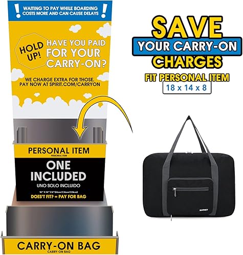 Miniatura 2 de For Spirit Airlines - Bolsa de viaje plegable para mujeres y niñas