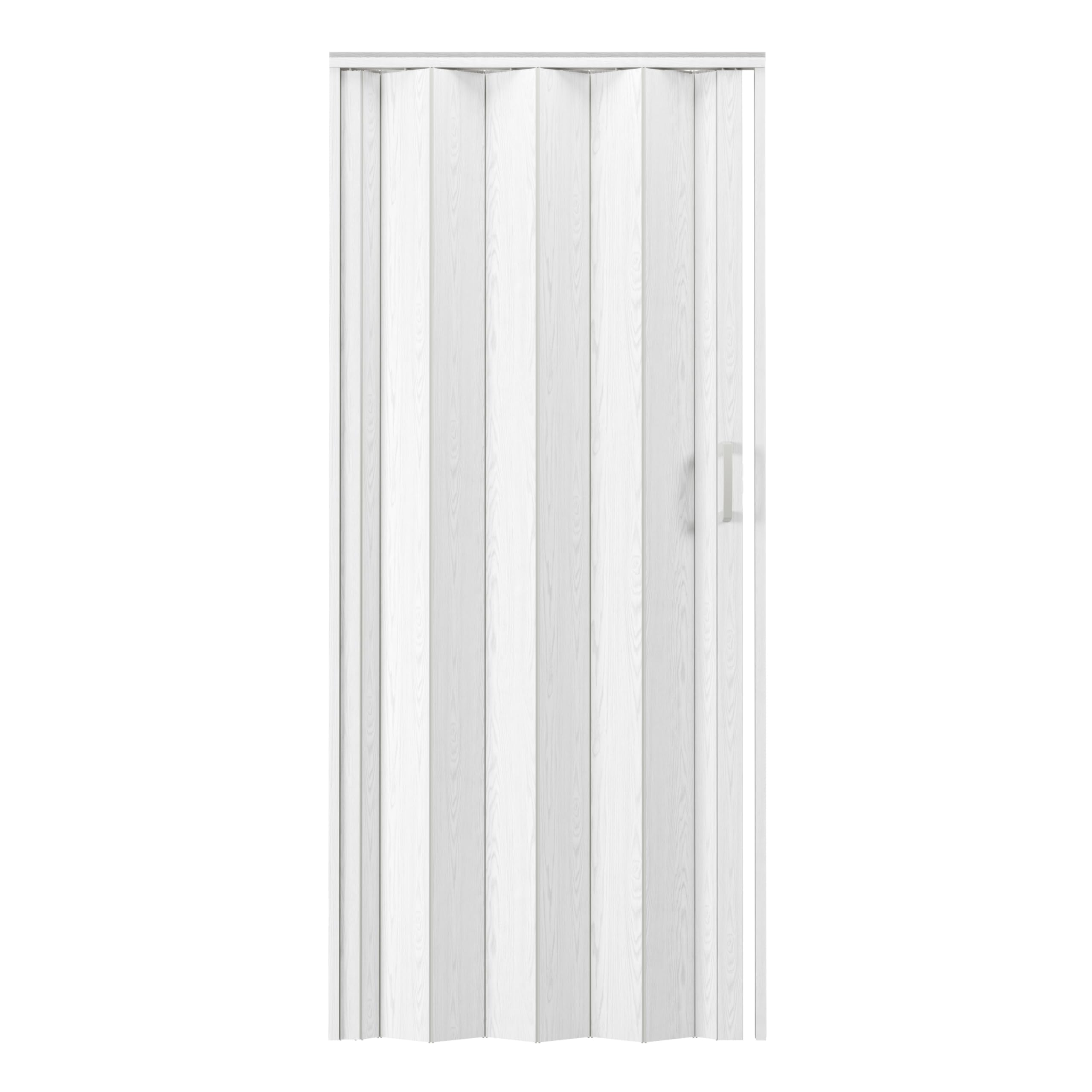 36" W Premium Foldable Accordion Doors, Double Walled Heavy Duty Folding Doors for Interior, Privacy Room Divider, White