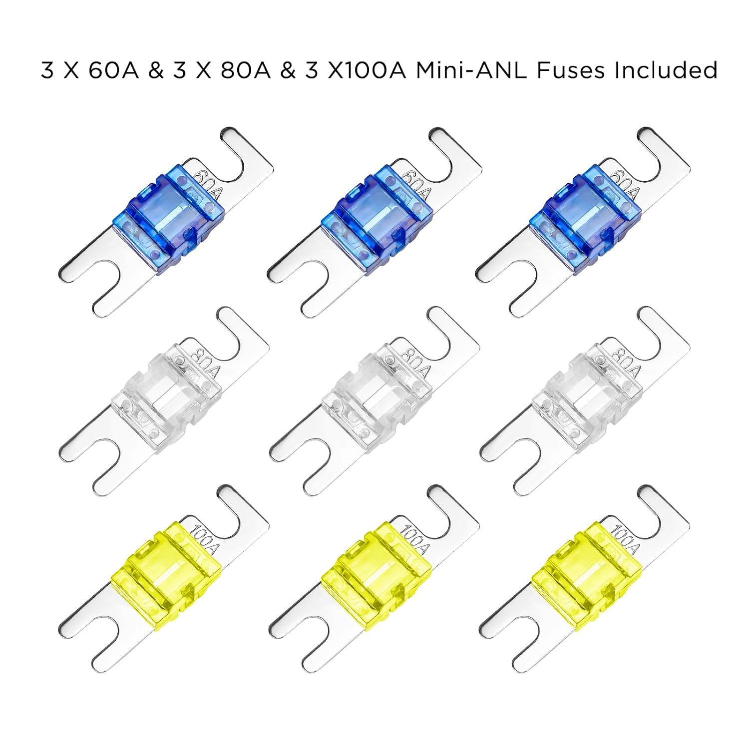 RECOIL ZSFH11-3 in-line Mini ANL Fuse Holder 1 X 4/8 Gauge Input & Output with Reducer
