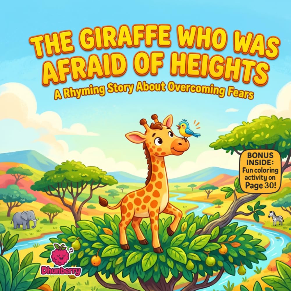 The Giraffe Who Was Afraid of Heights: A Funny Rhyming Picture Book About Courage, Confidence, and Overcoming Fears