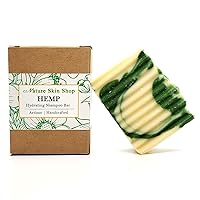 Vista 1 de Barra de champú hidratante de cáñamo, proceso en frío, todo natural, sin parabenos