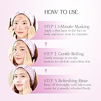 Vista 7 de Grape Gelato Pack Cleanser Limpiador exfoliante facial y corporal, suave con la piel, resistente con las células muertas, exfoliante a base