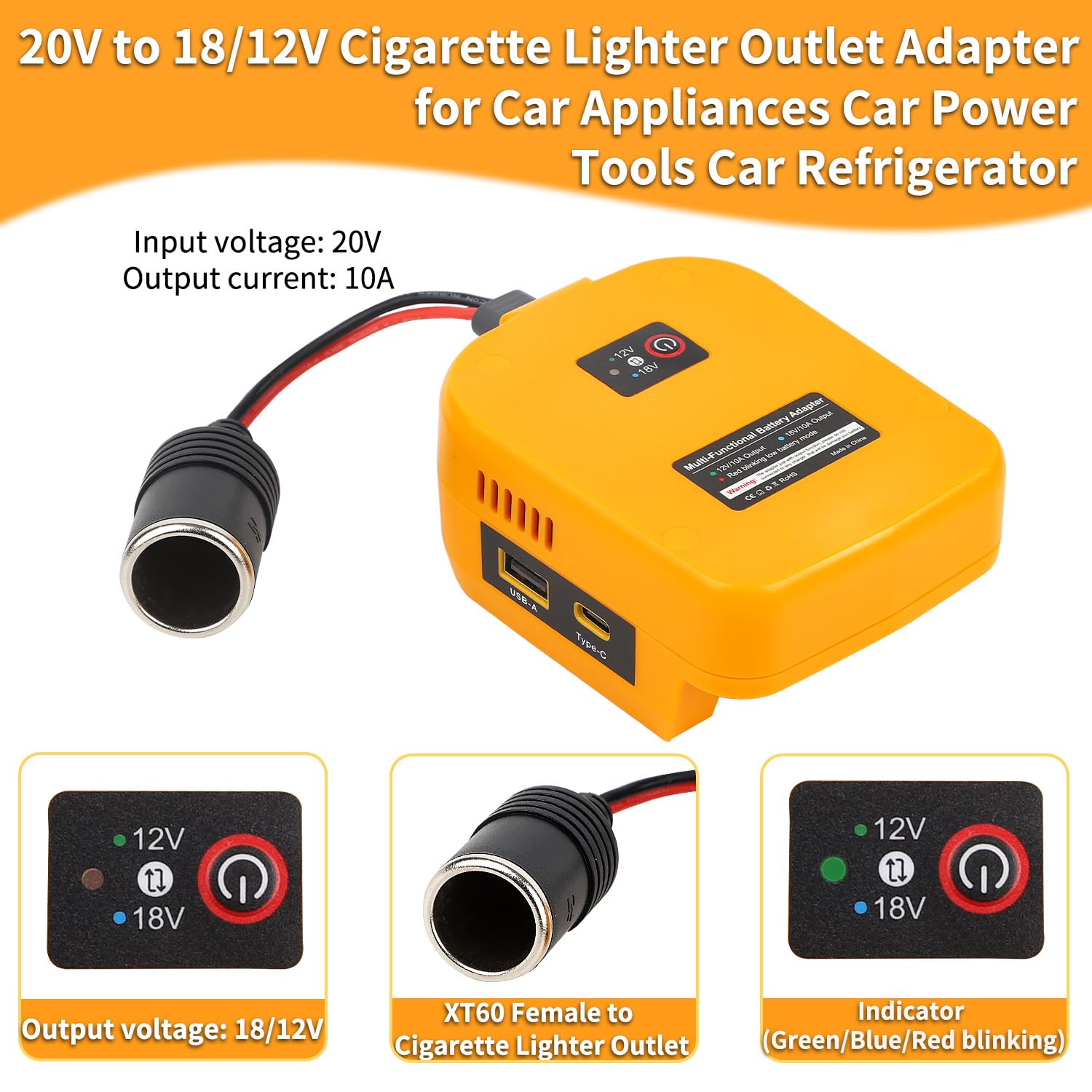 Power Wheels Battery Adapter Dewalt 20 Volt To 12v Converter Step