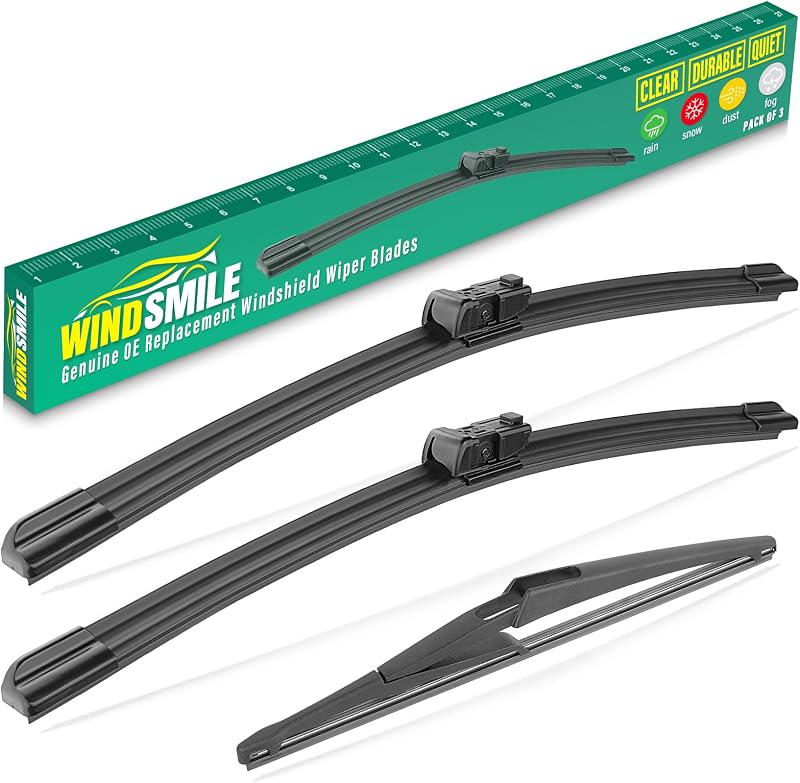 Jogo de palhetas do limpador de para-brisa WINDSMILE para Mercedes-Benz ML, GL e GLE – 3 unidades