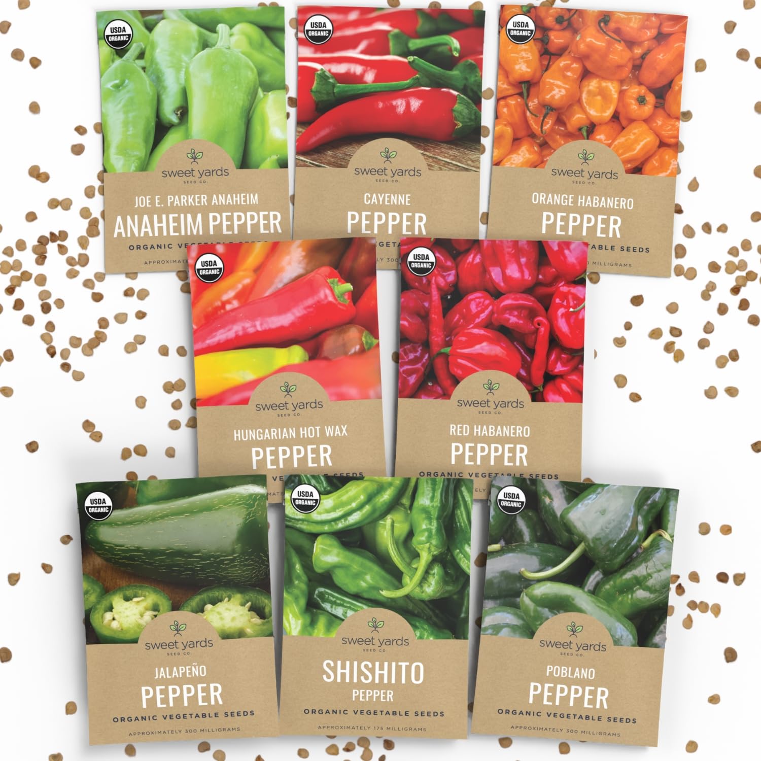 Sweet Yards Organic Hot Pepper Seeds