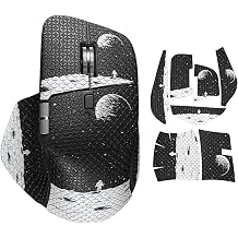 immoenuc Mouse Grip Tape for Logitech MX Master 4 Wireless Mouse, Anti-Slip Sweat-Resistant Pre-Cut Skin, 0.8mm Ultra-Thin Self-Adhesive Sticker for Gaming & Office Earth Pattern