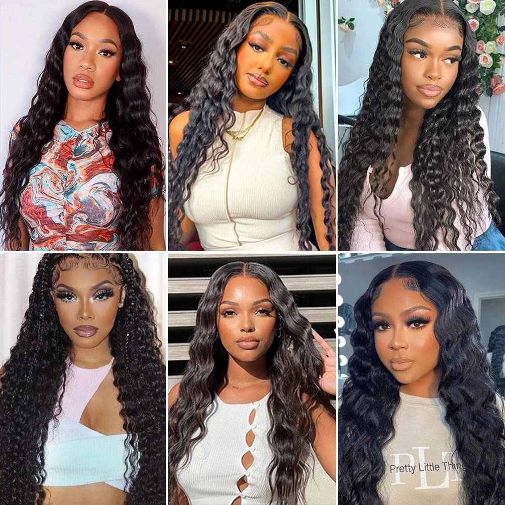 Deep Wave Virgin Human Hair 4x4 Closure - 16\