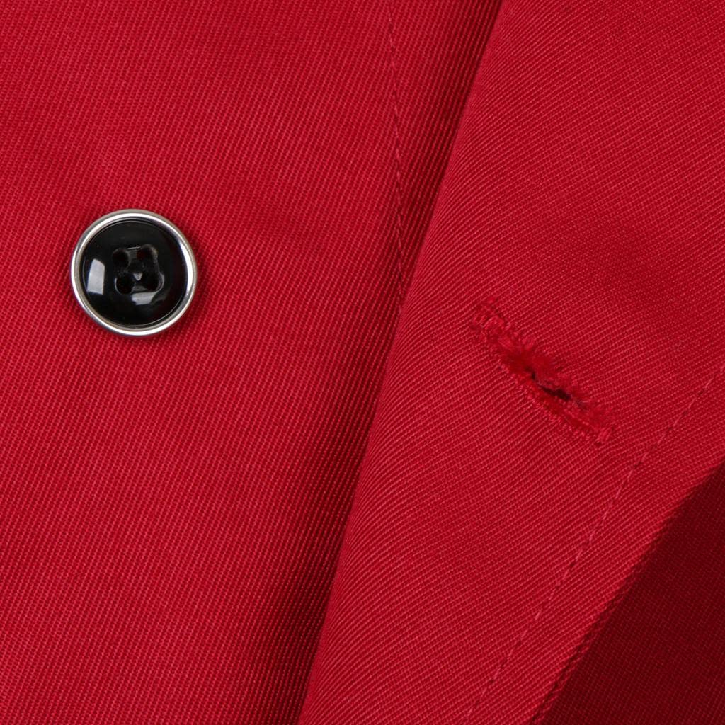 LOVIVER Abbigliamento Da Chef Elegante per Uomo E Donna, Monopetto Lungo
