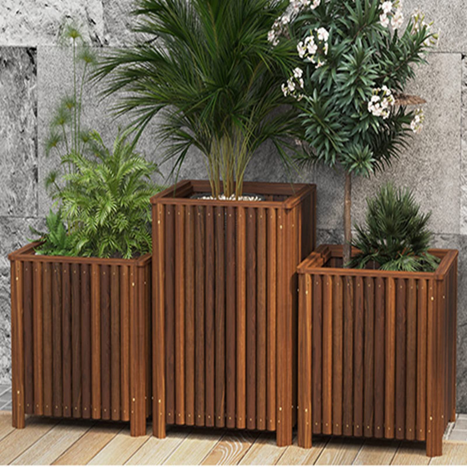 Macetas Para Terrazas Ikea Maceta De Madera Rectangular Para Exteriores,  Caja De Flores, Macetas Macetas Para Jardín Precios, image size:1600x1600