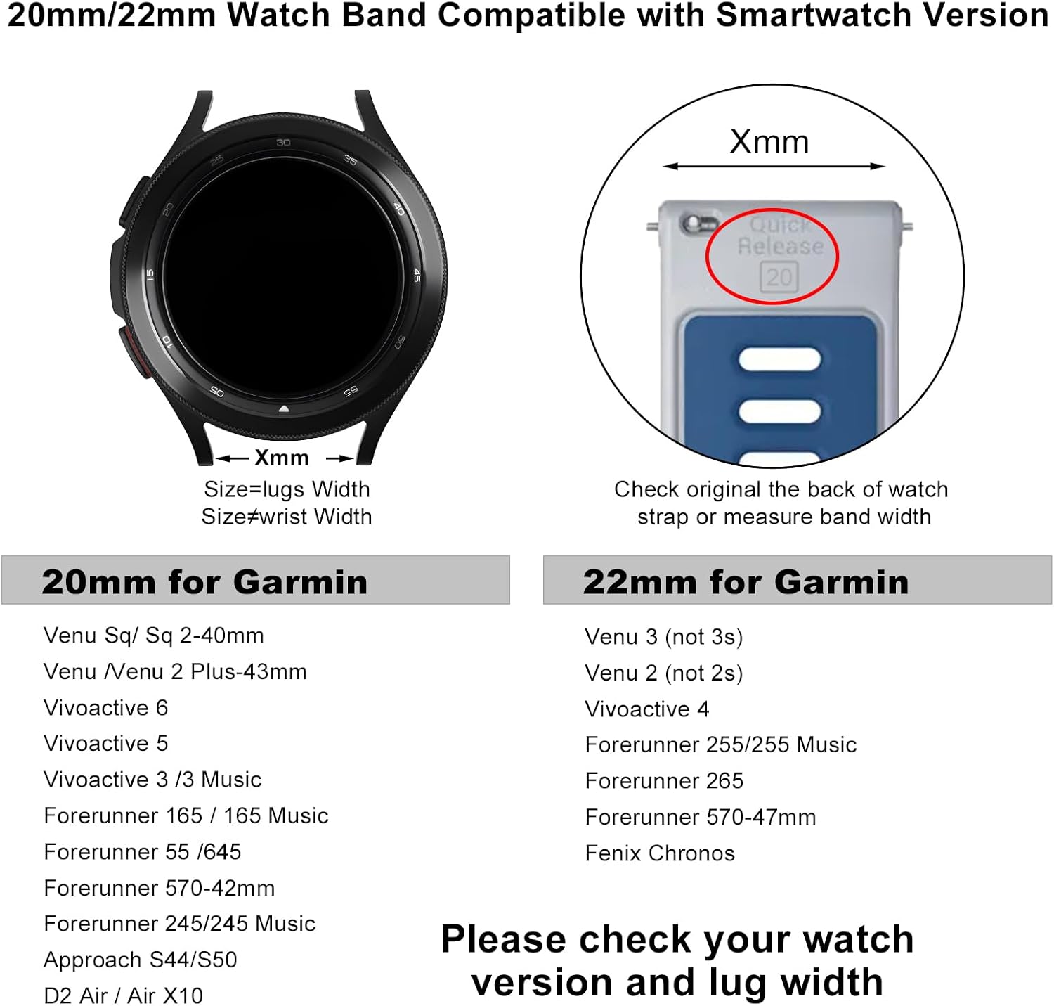 for Venu 2 (not 2s) Watch Band, Venu 3 (not 3s) Watch Bands, 22mm for Garmin Forerunner 255 265 Watch Band, Quick Release for Forerunner 570 47mm, Vivoactive 4 Nylon Strap Replacement