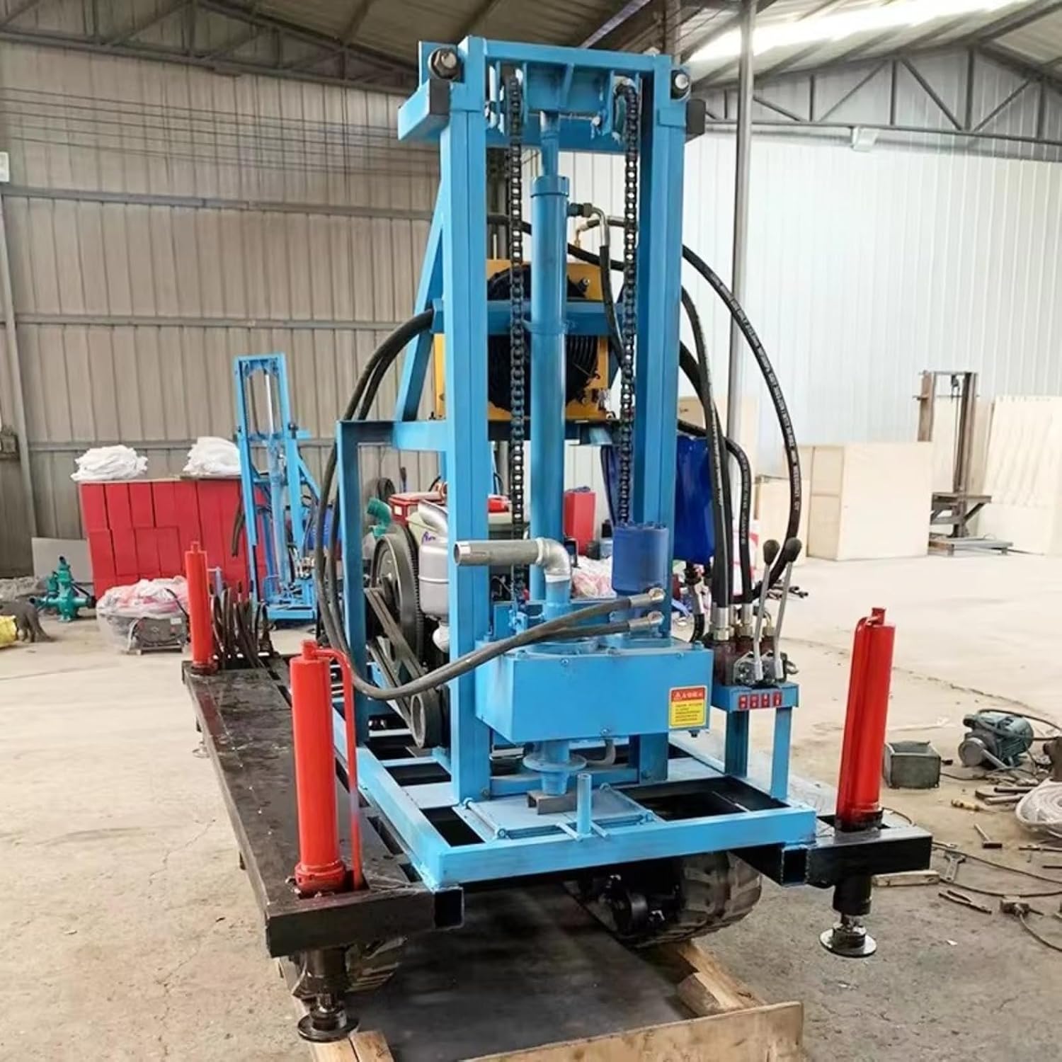 Portable Hydraulic Water Well Drilling Machine With Hydraulic System Compact Small Borehole Rig for Home Use Farm Irrigation Geotechnical Survey