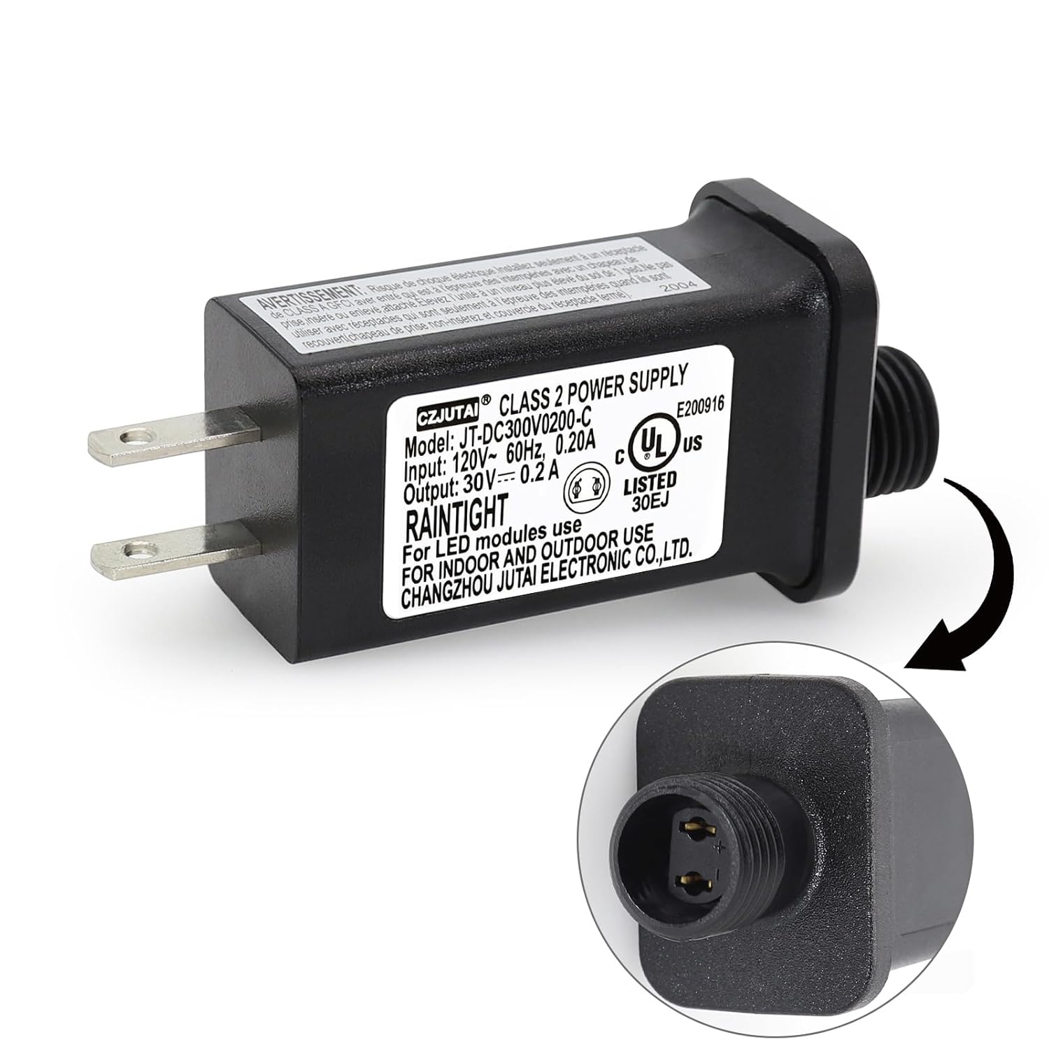 Pack of 4 30V 6W CZJUTAI JT-DC300V0200-C Power Supply for Christmas Lighting [X8F0]
