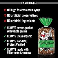 Vista 6 de Dave's Killer Bread 21 granos enteros y semillas, pan orgánico de grano entero, pan de 27 onzas