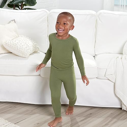 Miniatura 5 de Gerber Pijama unisex de 2 piezas para bebé y niño pequeño, con viscosa hecha de eucalipto
