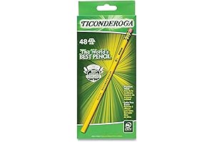 Ticonderoga Wood-Cased Pencils: The Perfect Choice for Smooth Writing and Sketching (48...