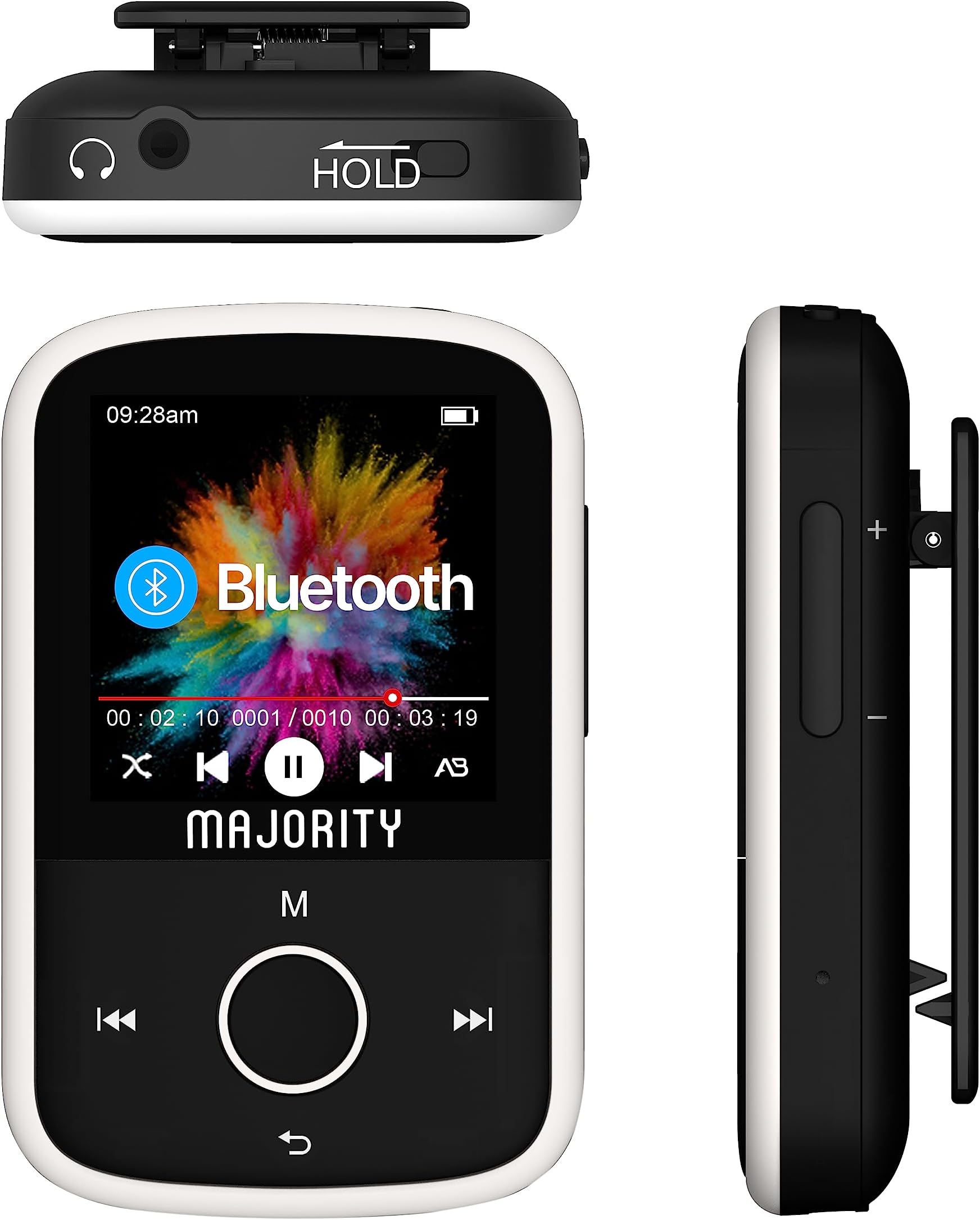 Samvix Dynamite Kosher 8GB MP3 Player with Bluetooth 4.1, Touch Buttons, Voice