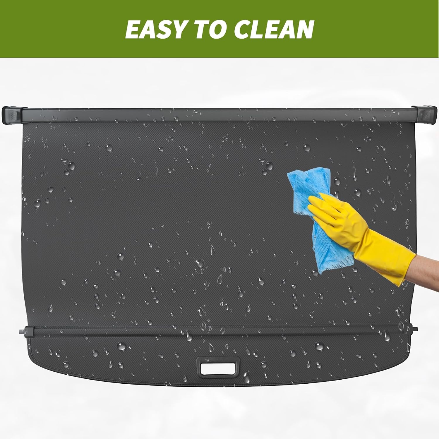 Trunk Cargo Cover for Toyota RAV4 2019-2025, with Carbon Fiber Texture Ends, Anti - Peeping Retractable Security Shade for Privacy, RAV4 2019-2025 Accessories