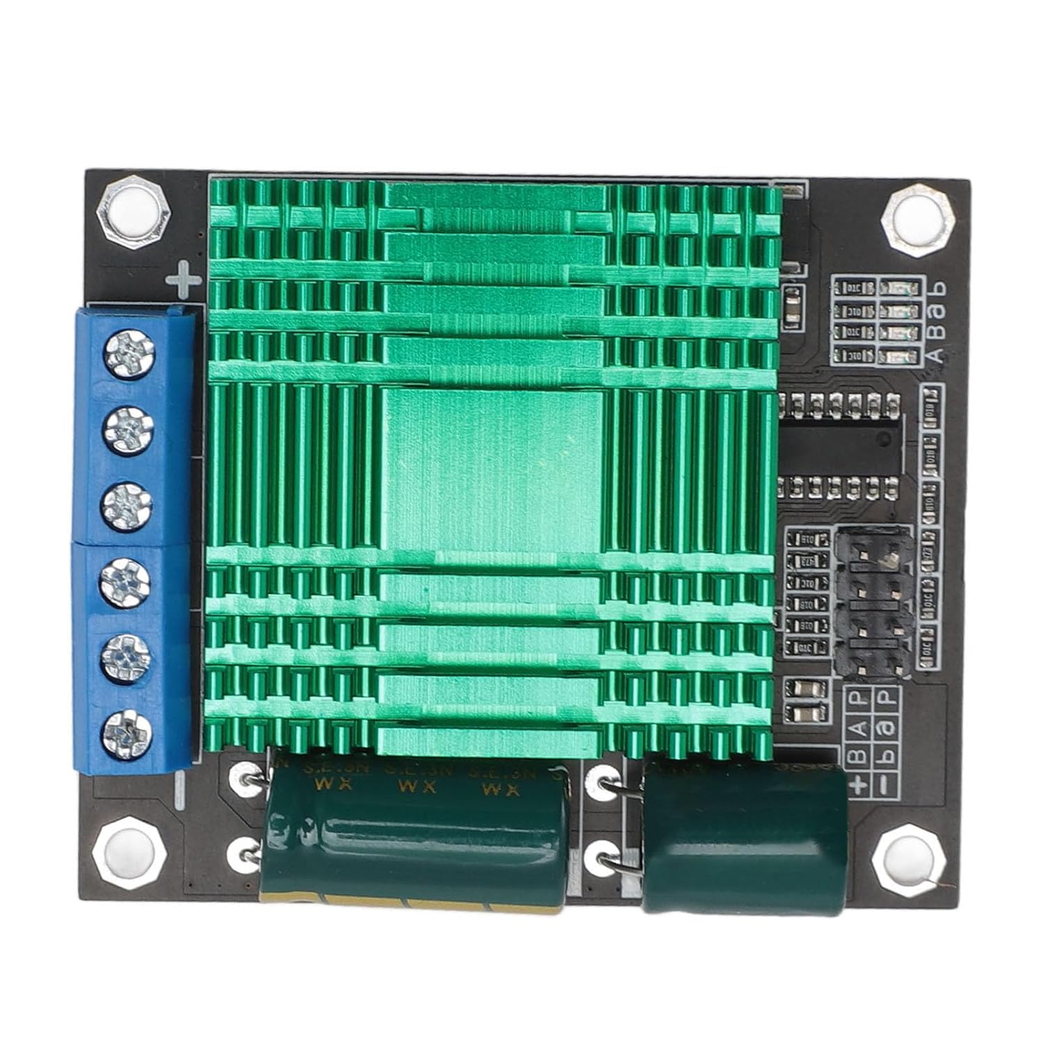 DC Motor Driver, 60A High Power H-Bridge Controller Board, Dual Channel PWM Module for Industrial Applications, 9V-30V DC Stepper Motor Control