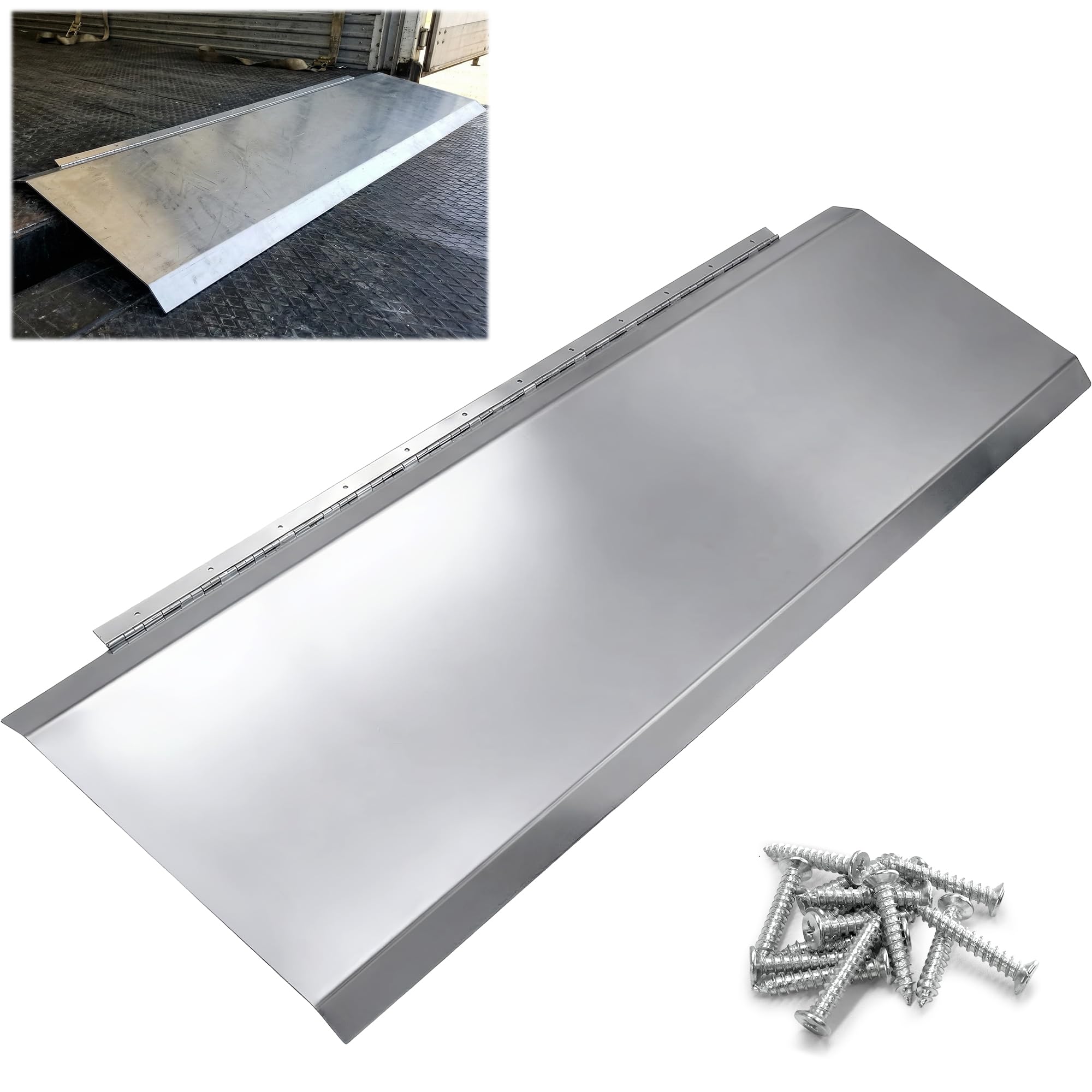 Photo 1 of Chonway Hinged Trailer Door Slider Ramp - 58" x 19"