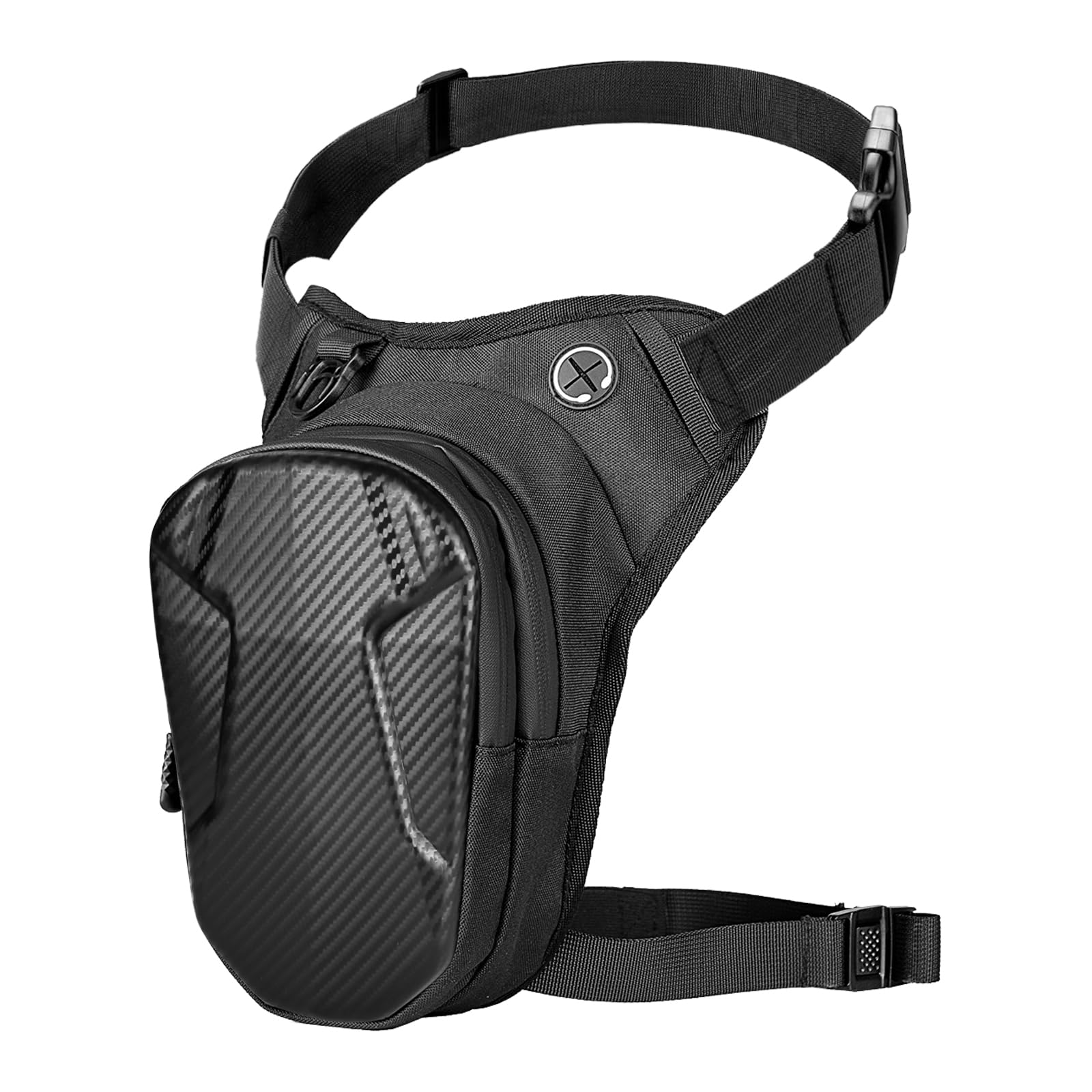 YYTECH Motorcycle Leg Bag with LegStrap, Drop Leg Bag, Motorcycle Thigh Bag for Men Women, Multifunctional Waist Pack, EVA Hardshell Durable Hiking Waist Pack for Cycling, Riding, Running(B) — image 1