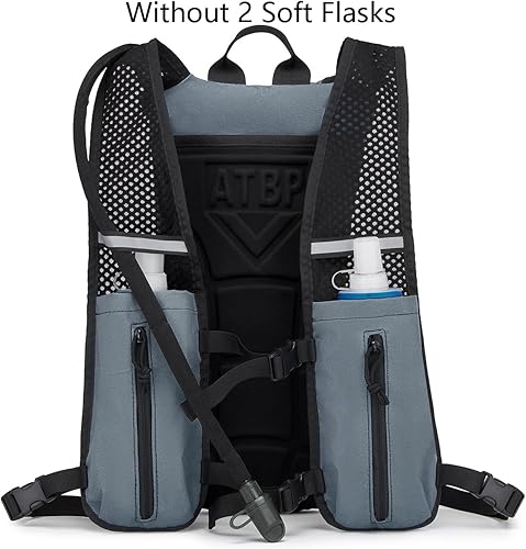Miniatura 2 de ATBP Chaleco de hidratación para correr, mochila táctica de 3 litros, bolsa de mochila para ciclismo, maratón, senderismo, mochila para hombres y