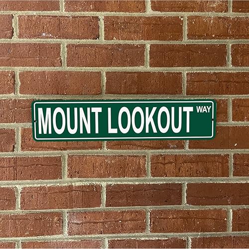 Vista 519 de Ohio Mountains Pick Your Mountain Compatible/repuesto para Ballards Hill United States Mountain Aluminio Metal Tin Street Sign Style decoración