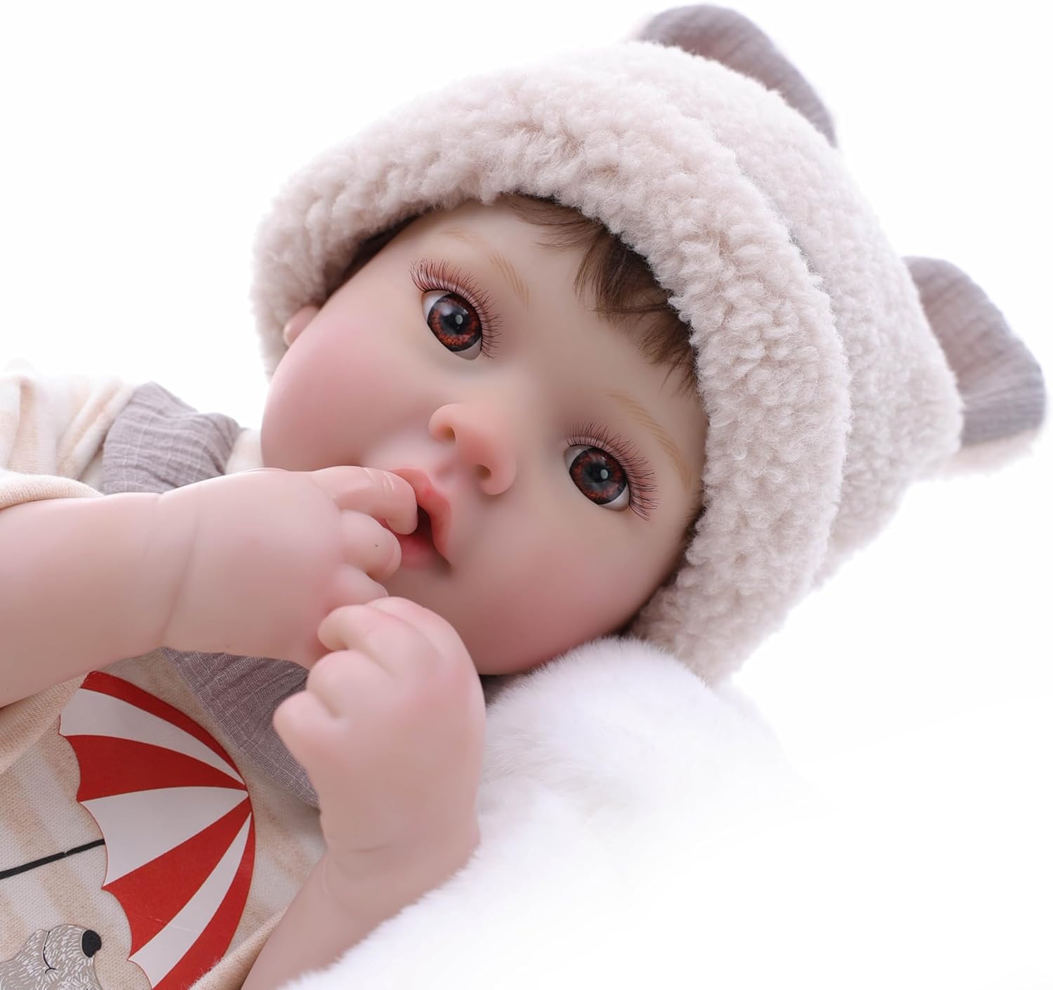 20inch Large Realistic Reborn Baby Doll Hand-Rooted Hair Lifelike Baby Dolls with Accessories for 3+ Year Old Girls Gifts, Pretend Play, Collection