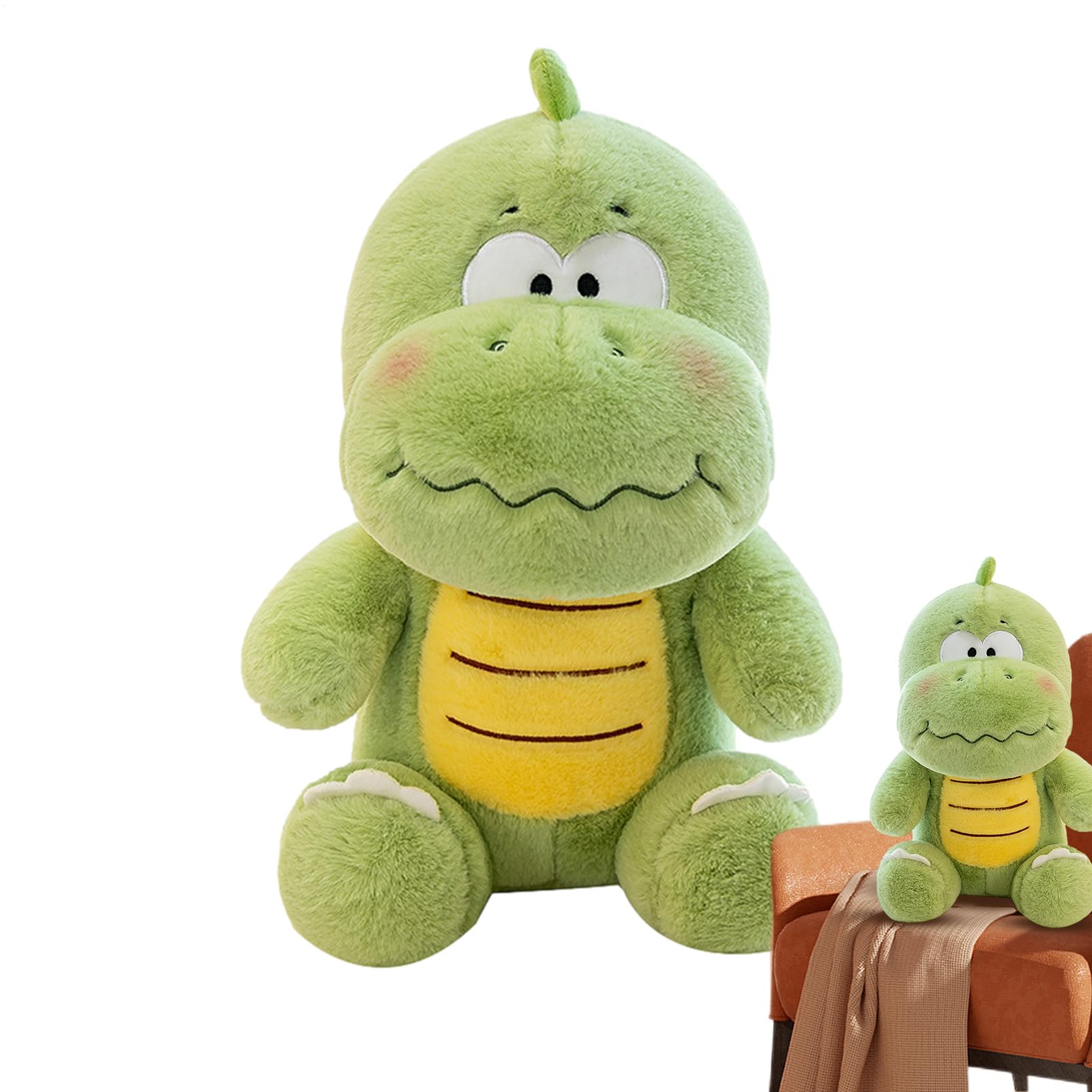 Dinosaurio Genérico Verde, Peluche - Lindo Verde Pequeño, Almohada Cómodo