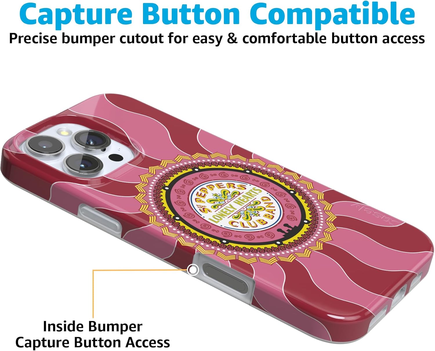 Casely iPhone 16 Pro Max Case | Lonely Hearts Club | The Beatles SGT. Pepper's | Compatible with MagSafe | Classic Ultra Slim Design