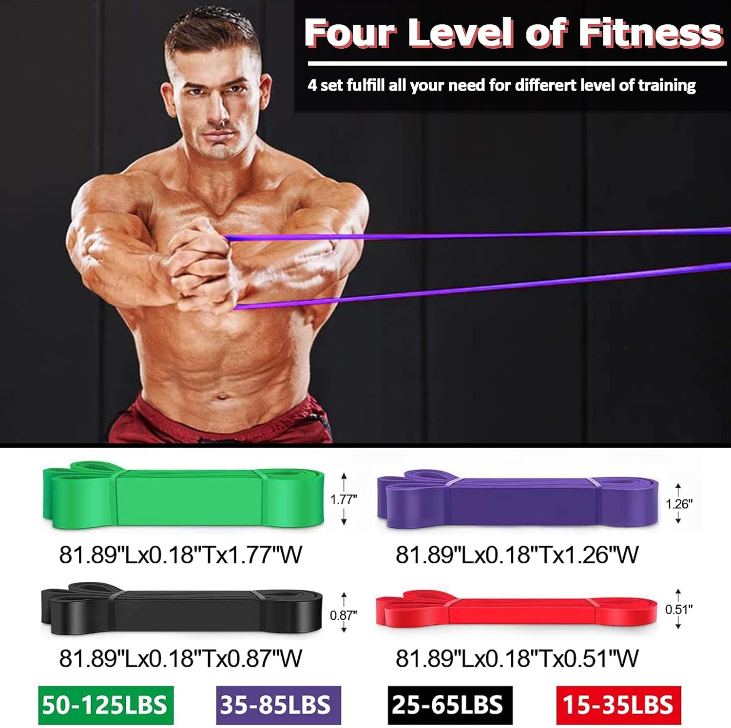 2024年版】エクササイズバンドのおすすめ12選！使いやすさ・安全性を徹底比較 – VRTX BAND DASKING 天然ラテックスレジスタンスバンド  高耐久 ワークアウト エクササイズ ストレッチ フィットネスバンド ボディストレッ