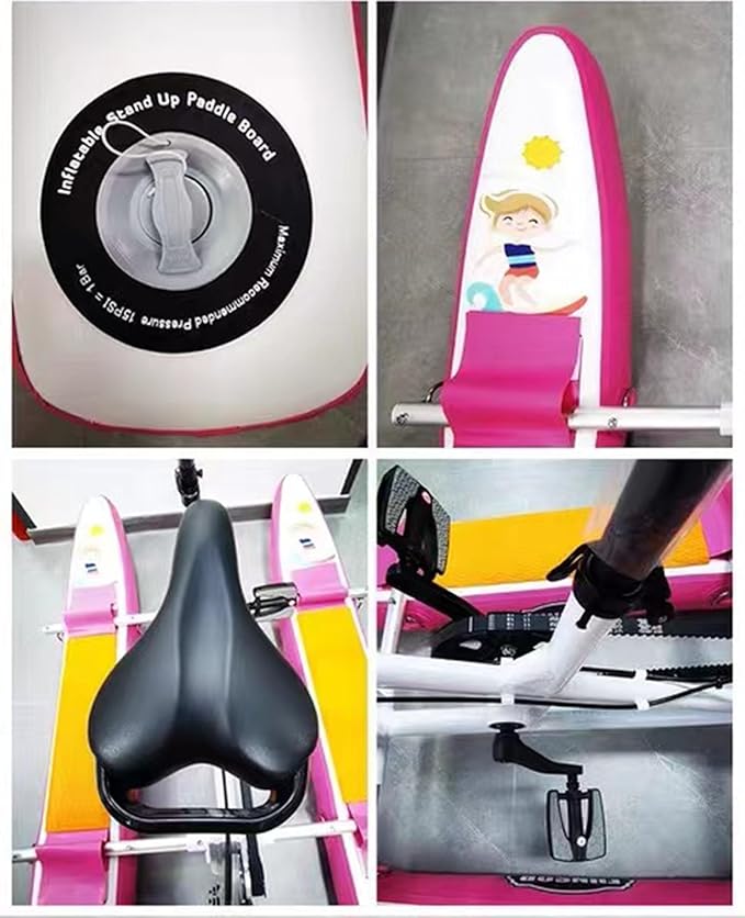 Bicicleta de Agua Inflable para Niños, Kayak a Pedal Azul miniatura 7