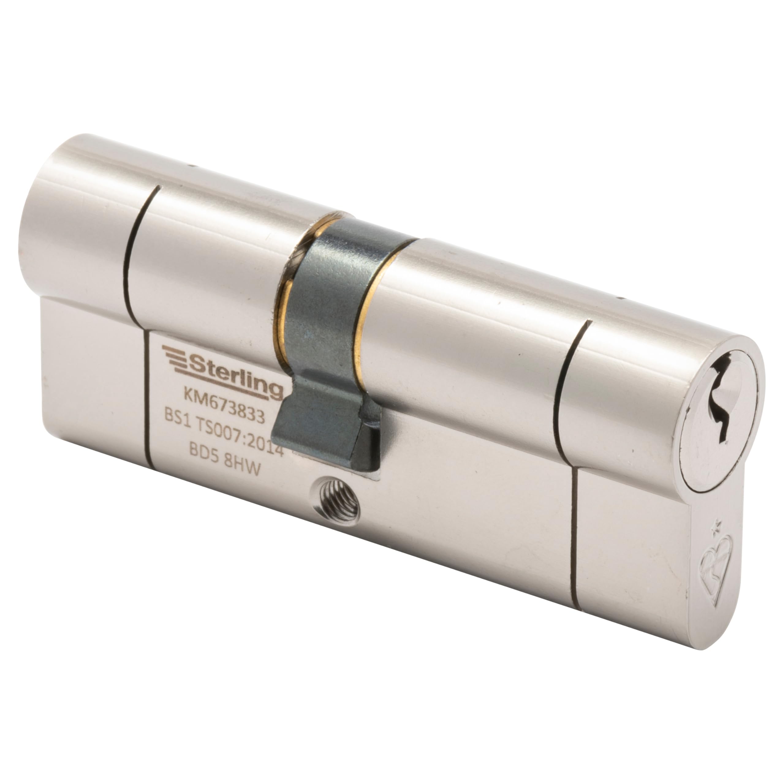 Door Minder BS1 TS007 1 Star Keyed Alike Euro Door Cylinder (Double Cylinder (Reversible), 35x35mm)
