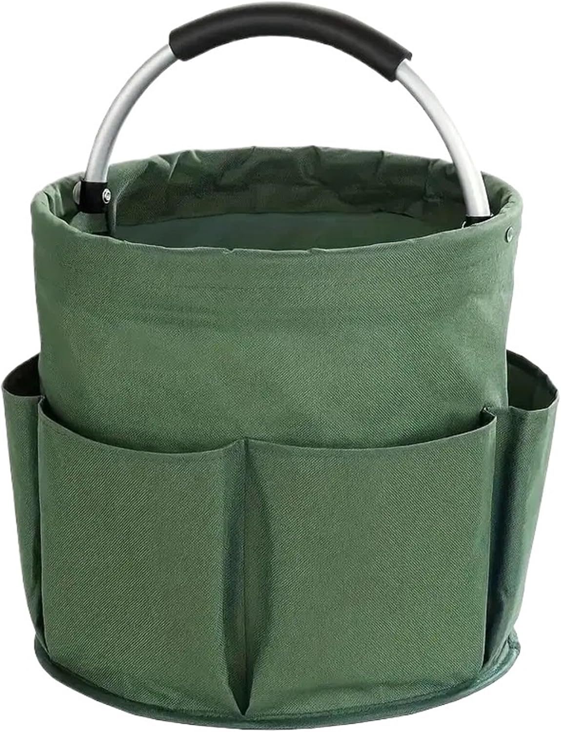 1PCS Portable Picnic Basket Folding Outdoor Beach Tote Storage Bag(Army Green)