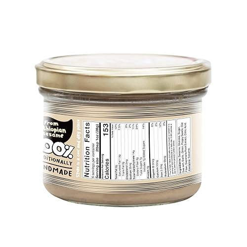 Miniatura 15 de Halva Kingdom Postre vegano Halva sin azúcar de sésamo abierto Ingredientes saludables, sin gluten, tarro certificado Kosher