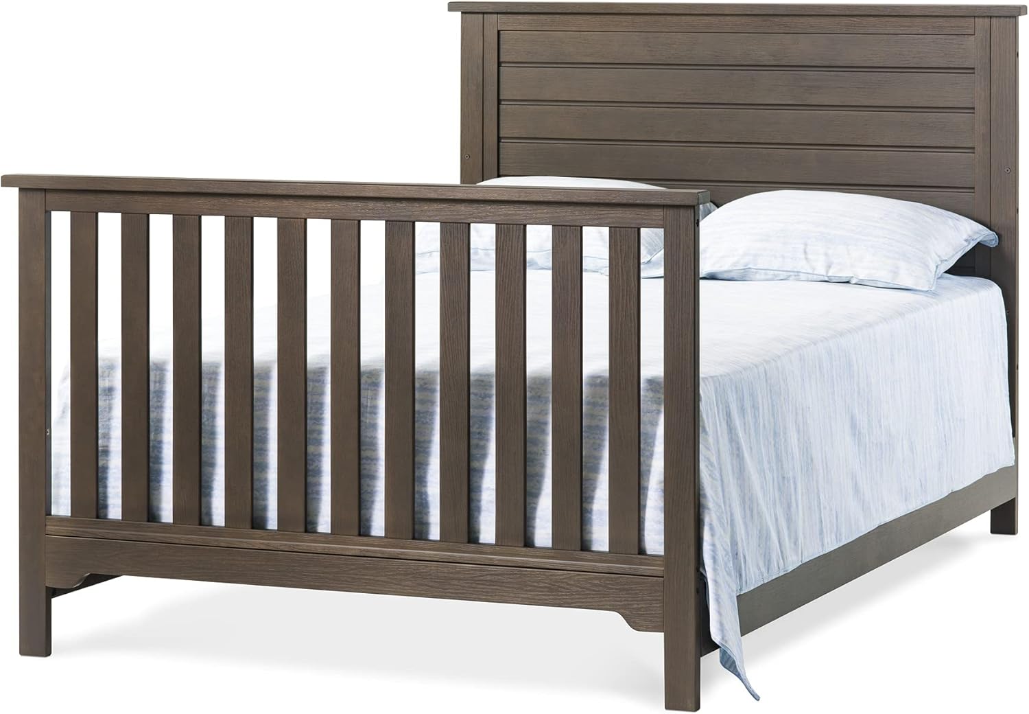 Forever Eclectic Farmhouse 3-Piece Nursery Set with 4-in-1 Convertible Crib, 3-Drawer Dresser, and Changing Table Topper by Child Craft (Brushed Truffle) : Baby