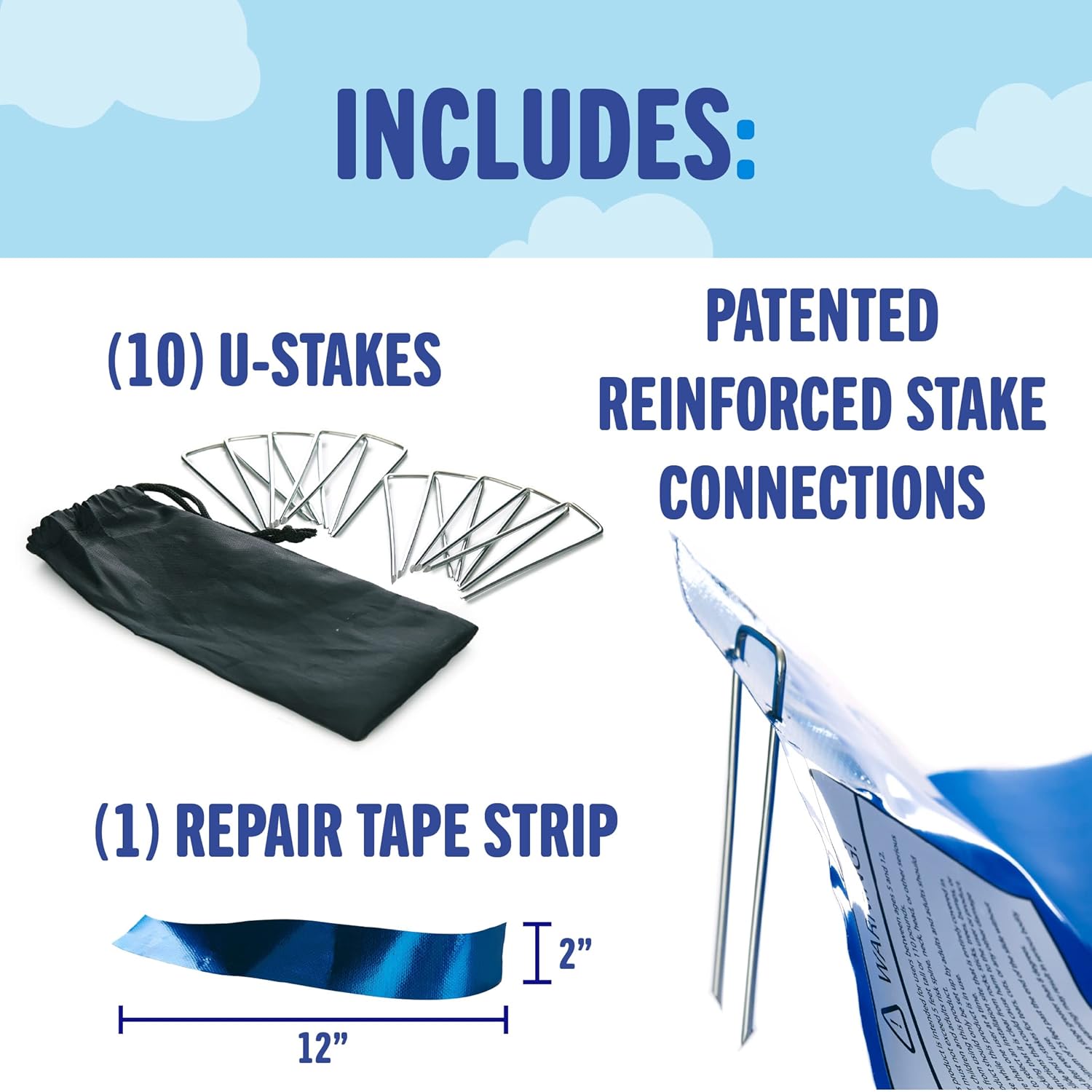 Squirrel Products Backyard Blast Big Waterslide 30' x 6' - Easy to Setup - Extra Thick to Prevent Rips & Tears